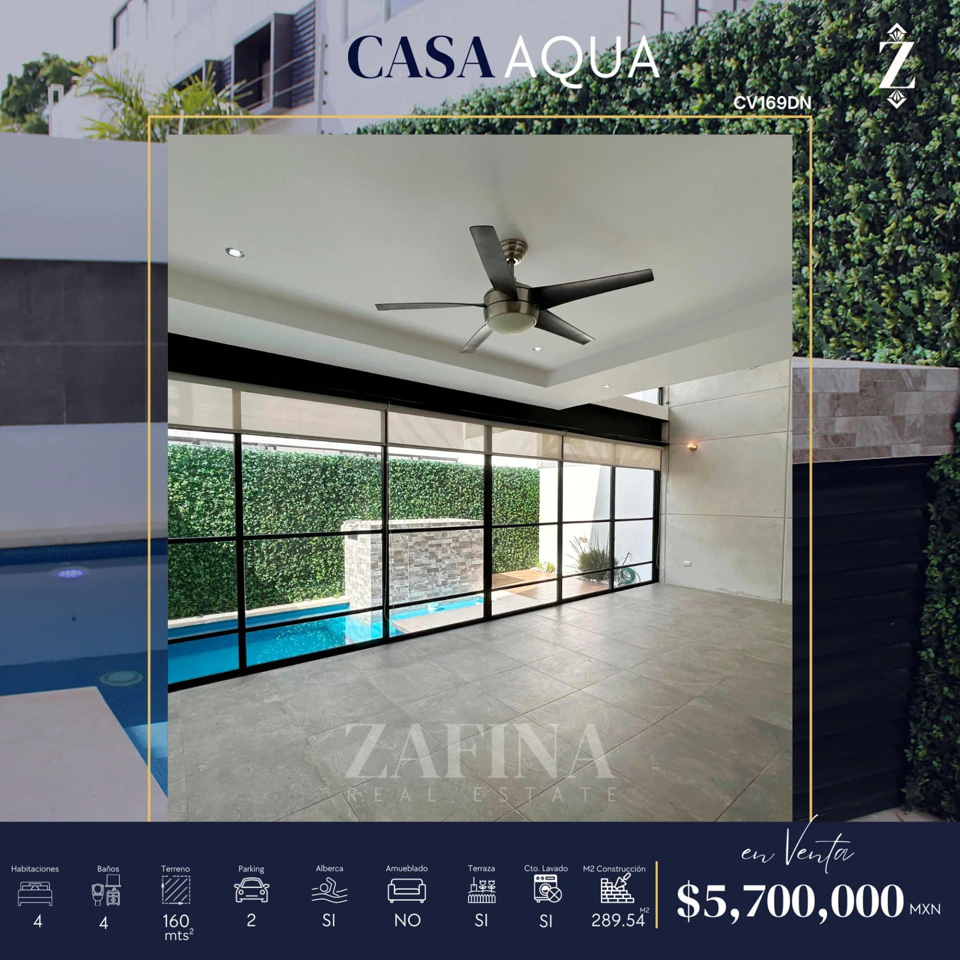 Aqua House in Cancún - CASA AQUA CV169DN (1)