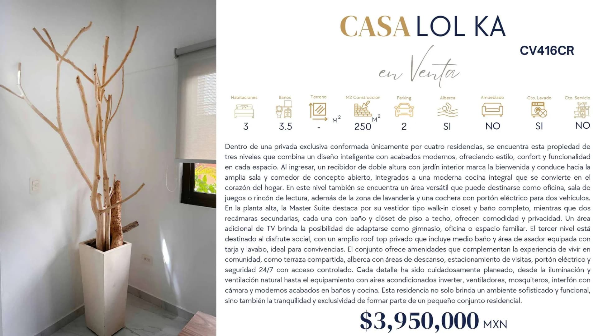 Lagos del Sol 23 House in Cancún - interior