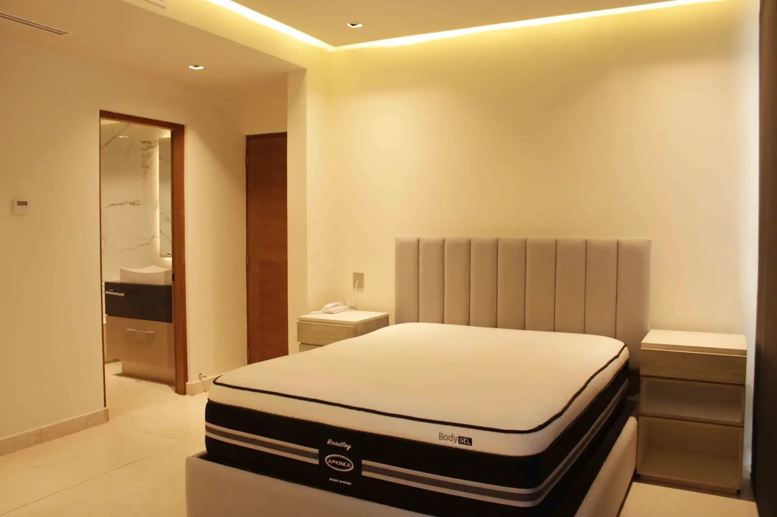 Casa Marina in Puerto Cancun, Bedroom with integrated storage
