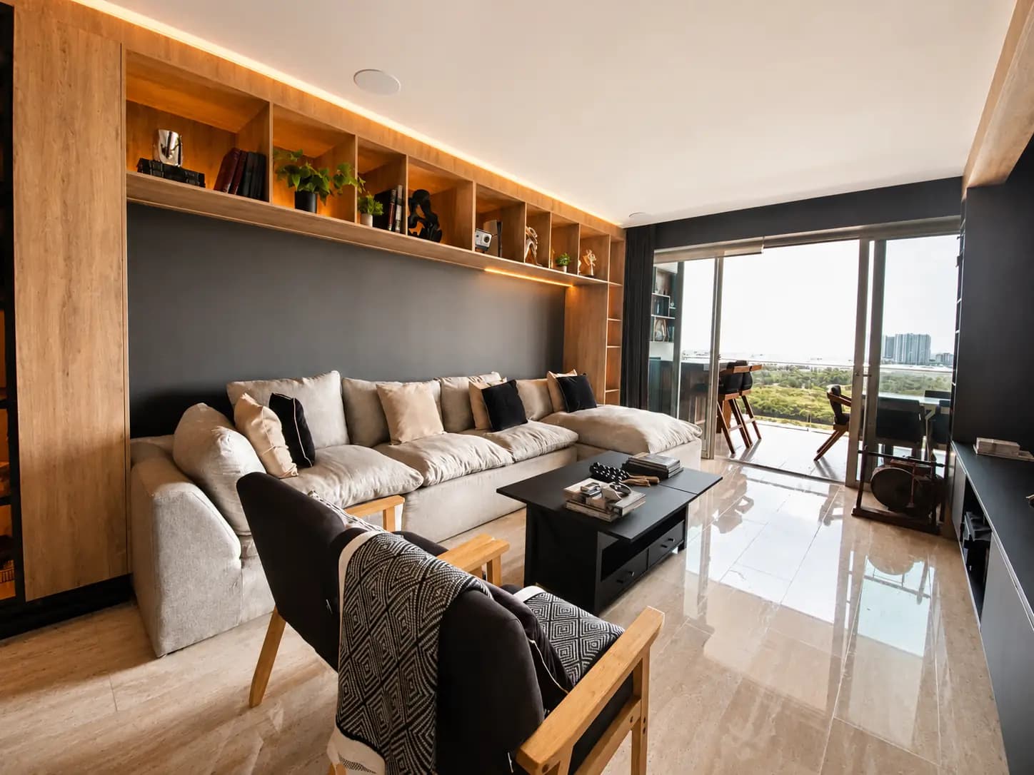Departamento Sky 9 en Cancun, Sala