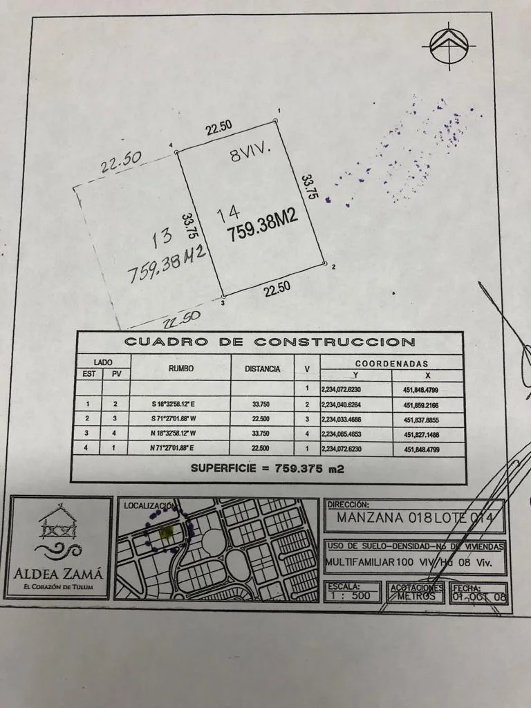 2 Terrenos Juntos En Aldea Zamá Se Venden Por Separado in Tulum - TERRENO ALDEA ZAMÁ