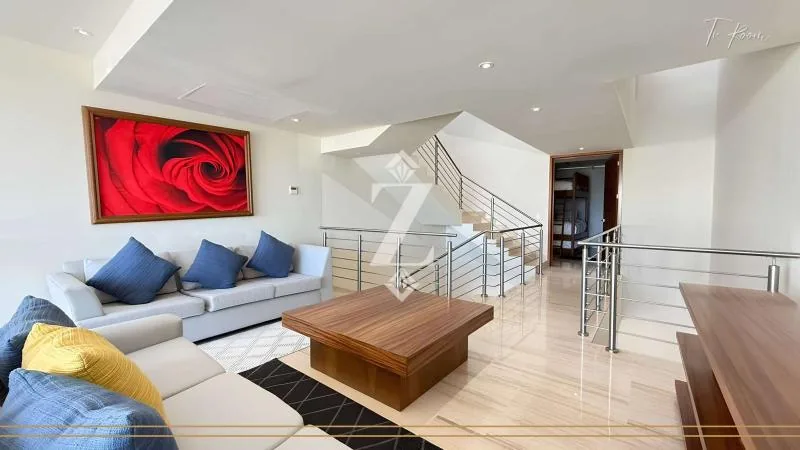 Bright living area at Casa Puerto Cancún