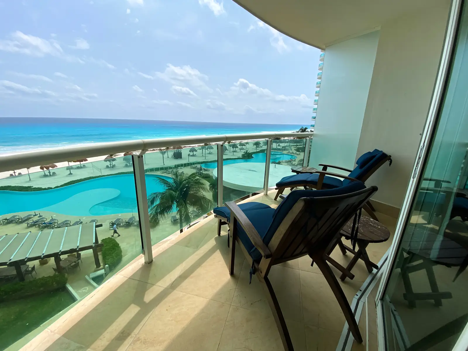 Beachfront Residence at Bay View Grand, Caribbean view from private terrace